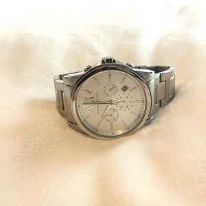 Armani Exchange Silver Steel Chronograph Watch